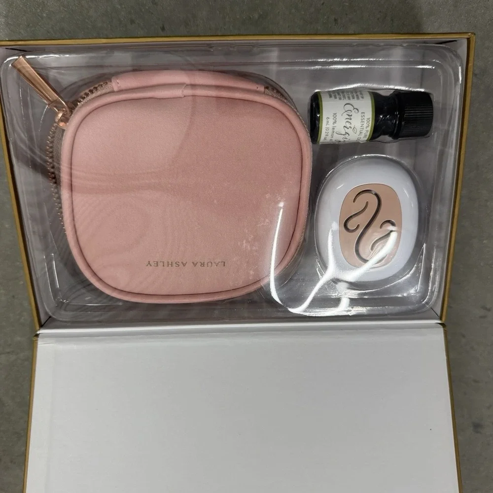 Laura Ashley Portable Essential Oil Diffuser Gift Set Travel Case Energize